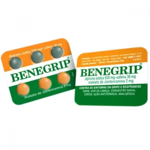 Benegrip 500mg + 30mg + 2mg 6 comprimidos revestidos